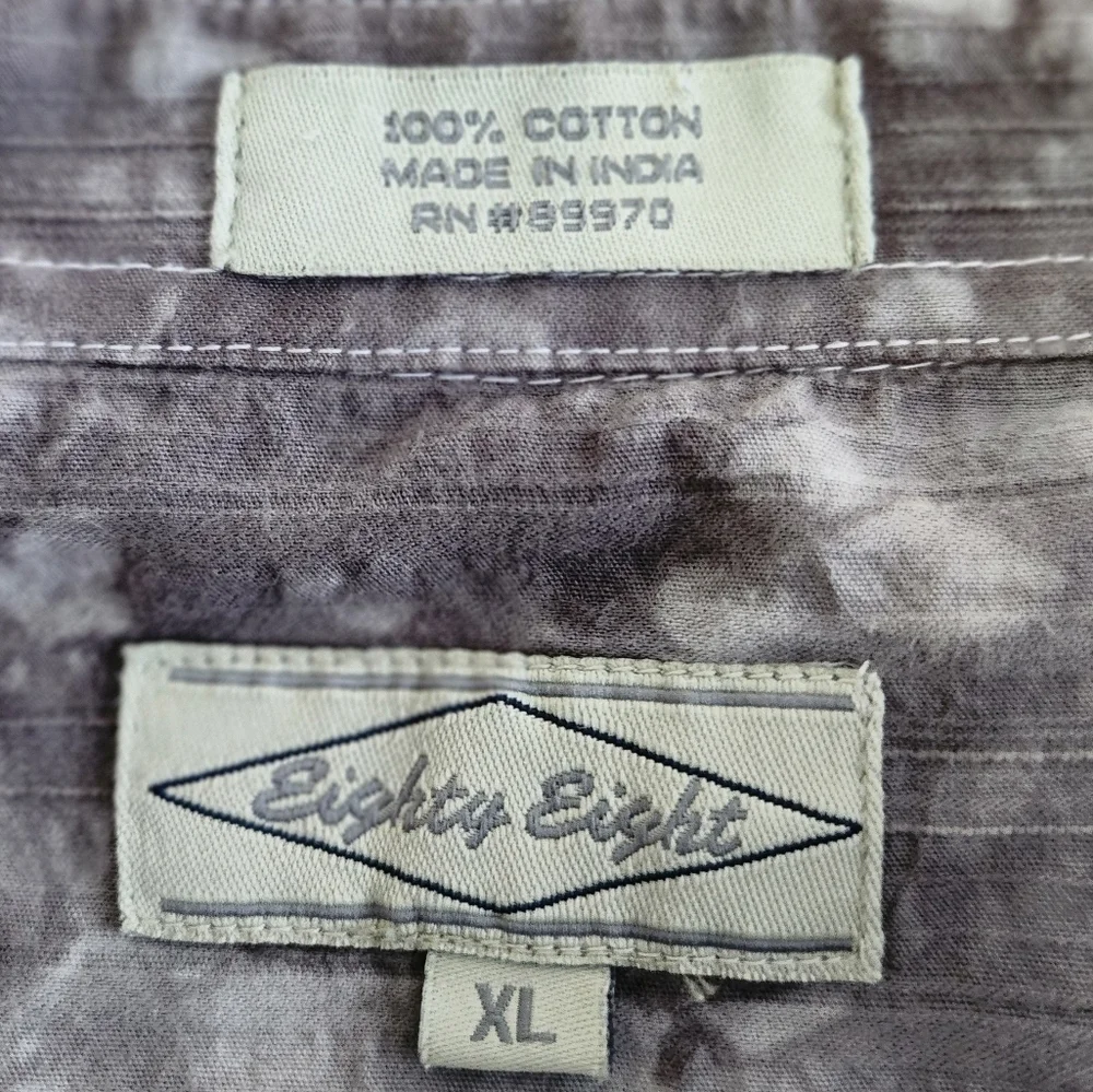❤️ 3 For 15 Eighty Eight Men's Vintage Button Down Shirt  Size X-Large